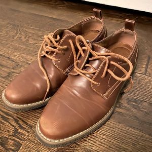 Deer Stags Zander boys dress shoe, brown/ redwood Big Kids 1.5